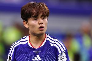 日本媒体：久保建英因左膝伤势将缺席小组赛末轮与瑞典的比赛