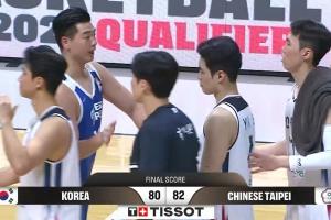 林庭谦绝杀三分&高柏铠加时帽翻盘 韩国遭中国台北19分逆转双杀